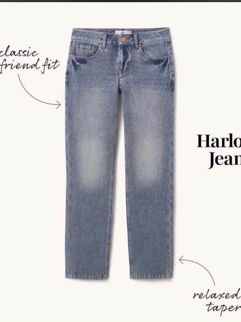 CAbi Harlow Boyfriend Fit Jeans - Light Blue Wash